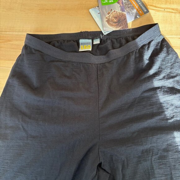 ICEBREAKER Women's Black Merino 150 Zone Thermal Leggings MEDIUM New - Picture 2 of 2